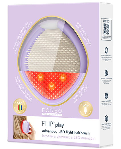 FOREO FLIP™ play advanced LED彩光順髮梳｜順髮＋護髮一步到位