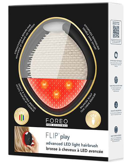FOREO FLIP™ play advanced LED彩光順髮梳｜順髮＋護髮一步到位