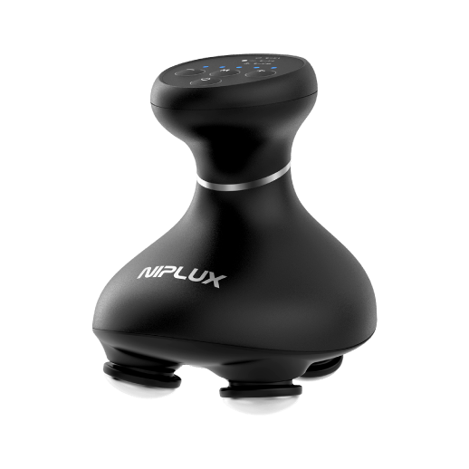 日本 NIPLUX EMS 頭皮按摩器 HEAD SPA PREMIUM｜電動頭皮按摩器 · 面部／頭皮／身體適用 · IPX7 防水無線設計【下單後14日送出】