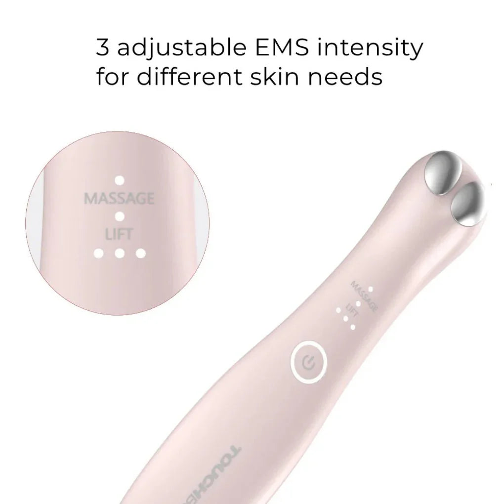 AURU Eye Repair Device | Design Award · EMS Microcurrent + Warm Therapy · Dual-Mode Eye Care · Bionic Fingertip Introduction Design