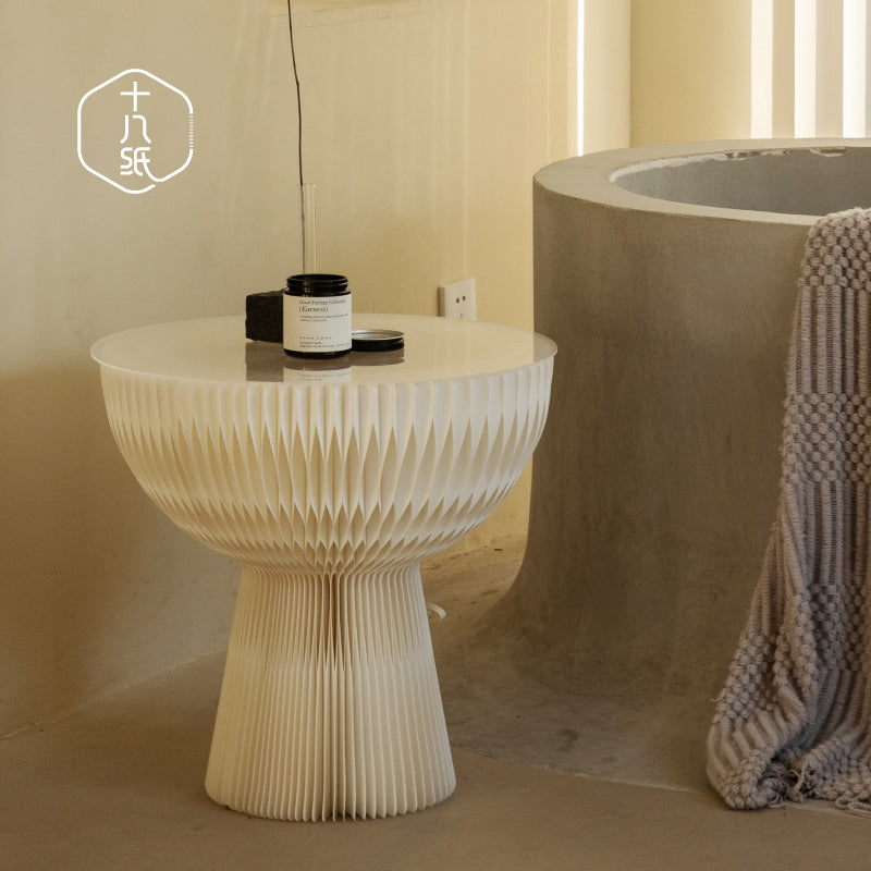 花束邊几 │ 風琴牛皮紙折疊家具 | ihpaper（一套兩件）