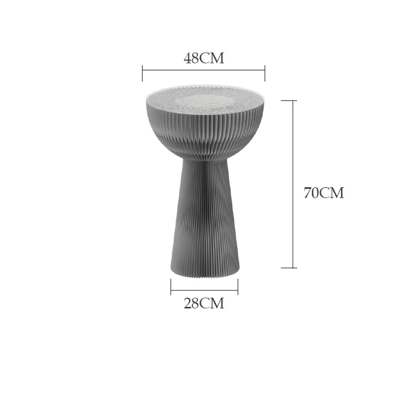 花束邊几 │ 風琴牛皮紙折疊家具 | ihpaper（一套兩件）