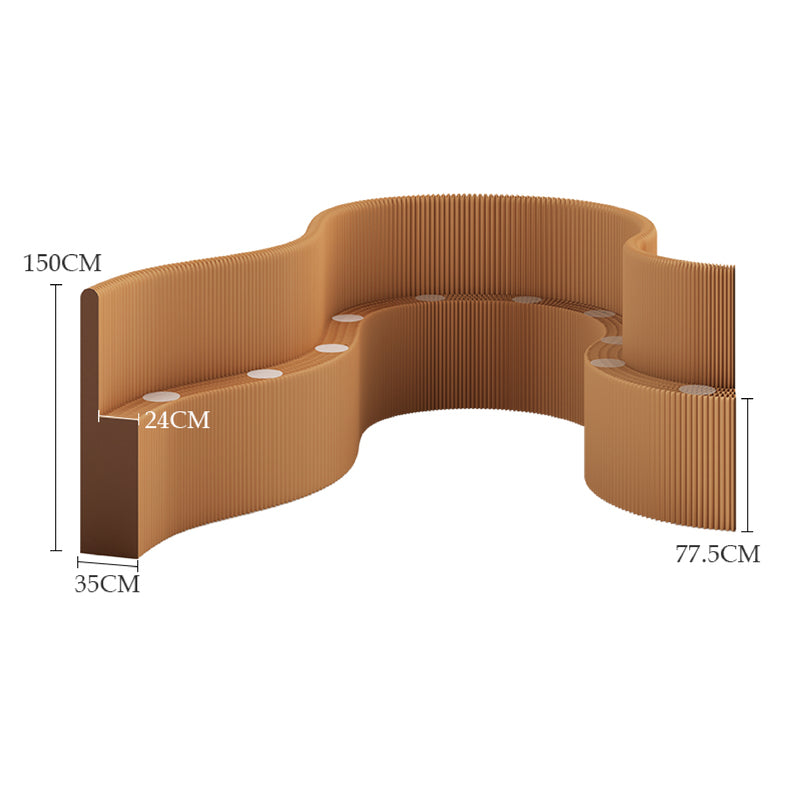 Folded Lightweight Paper Corridor | Organ Kraft Paper Folding Furniture | ihpaper
