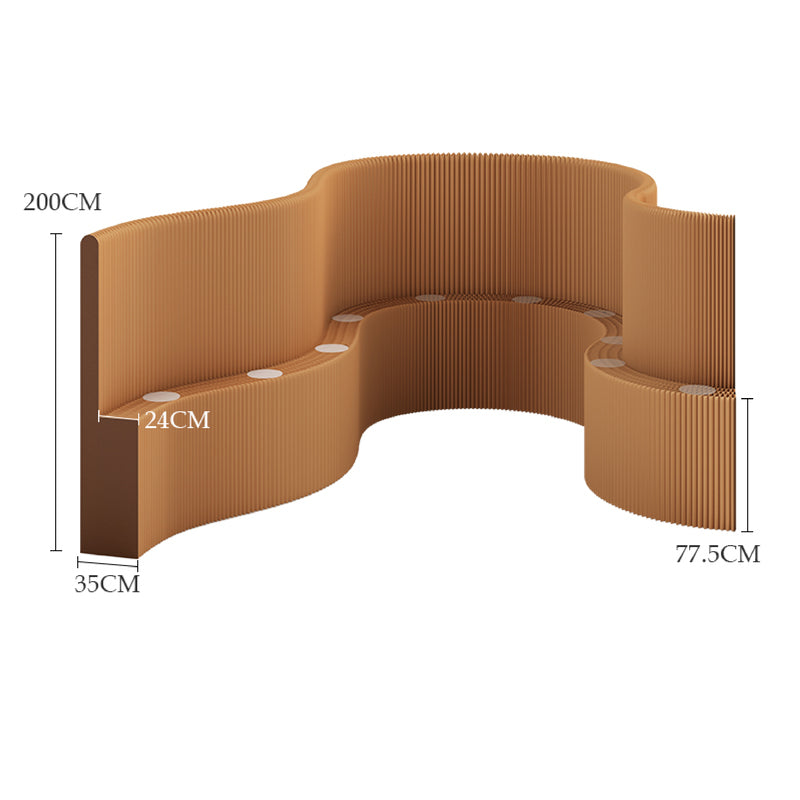 Folded Lightweight Paper Corridor | Organ Kraft Paper Folding Furniture | ihpaper
