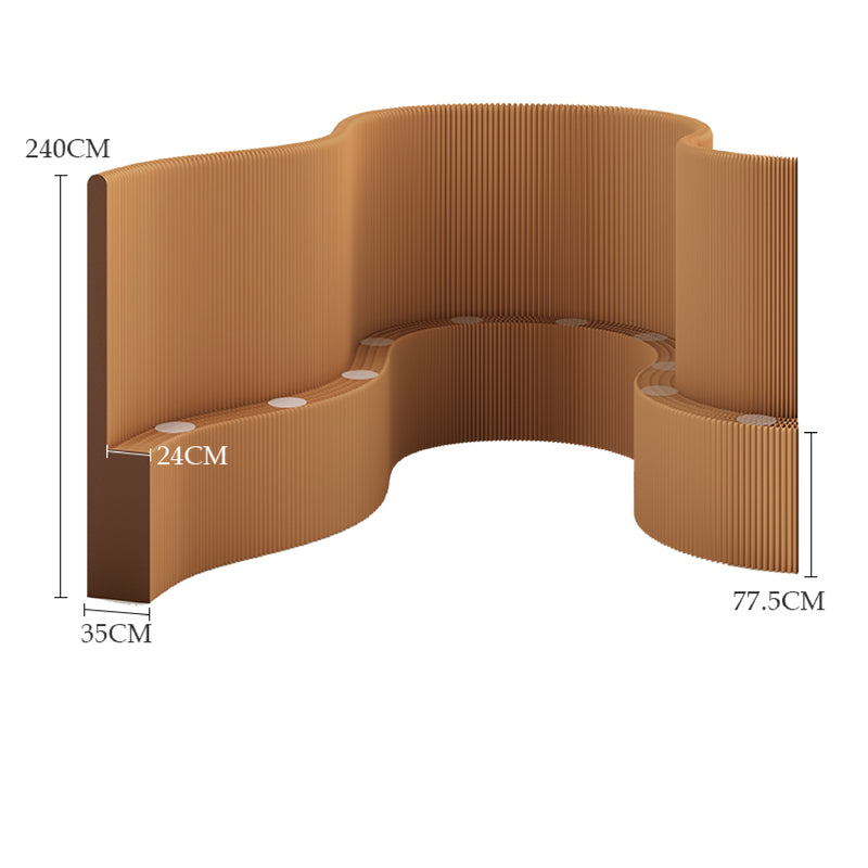 Folded Lightweight Paper Corridor | Organ Kraft Paper Folding Furniture | ihpaper