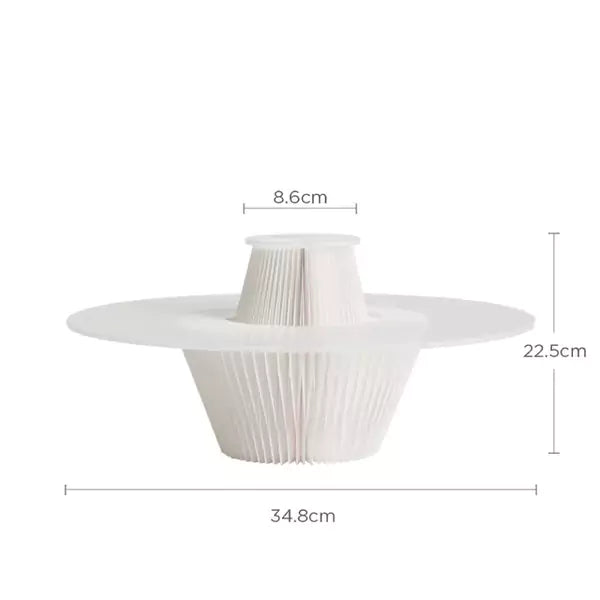 Tiered Island Display Stand | Accordion Kraft Paper Folding Furniture | ihpaper (Set of Two)