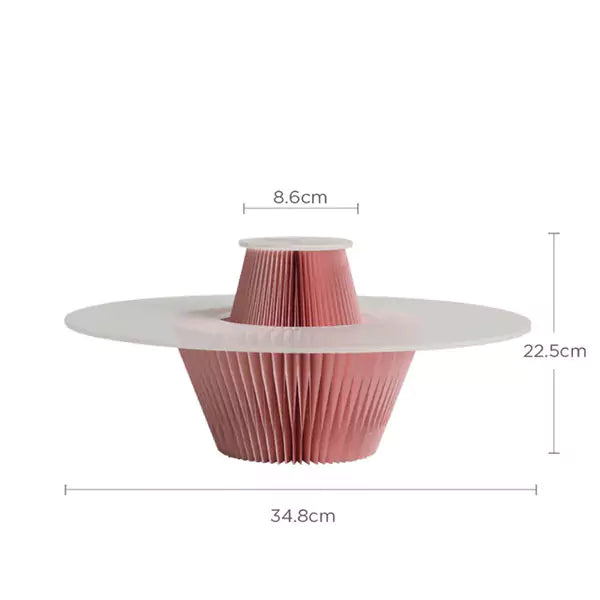 Tiered Island Display Stand | Accordion Kraft Paper Folding Furniture | ihpaper (Set of Two)