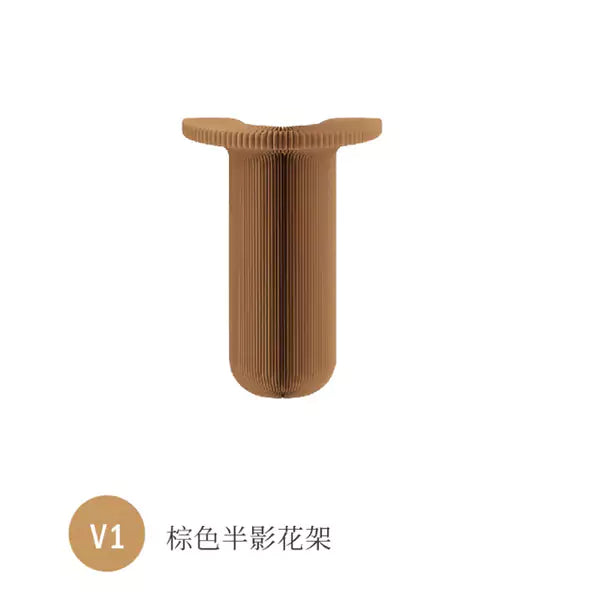 半影花架 │ 風琴牛皮紙折疊家具 | ihpaper（一套兩件）