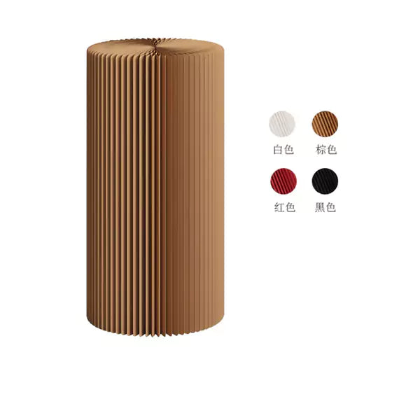 Cylinder Display Stands │ Accordion Kraft Paper Folding Furniture | ihpaper (Set of 2)