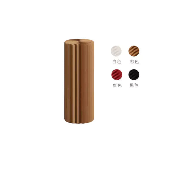 Cylinder Display Stands │ Accordion Kraft Paper Folding Furniture | ihpaper (Set of 2)