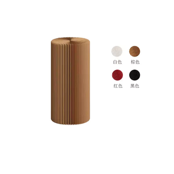 Cylinder Display Stands │ Accordion Kraft Paper Folding Furniture | ihpaper (Set of 2)