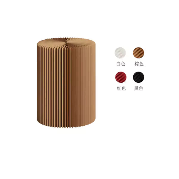 Cylinder Display Stands │ Accordion Kraft Paper Folding Furniture | ihpaper (Set of 2)