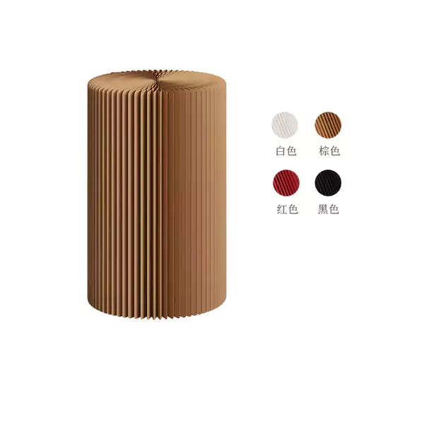 Cylinder Display Stands │ Accordion Kraft Paper Folding Furniture | ihpaper (Set of 2)