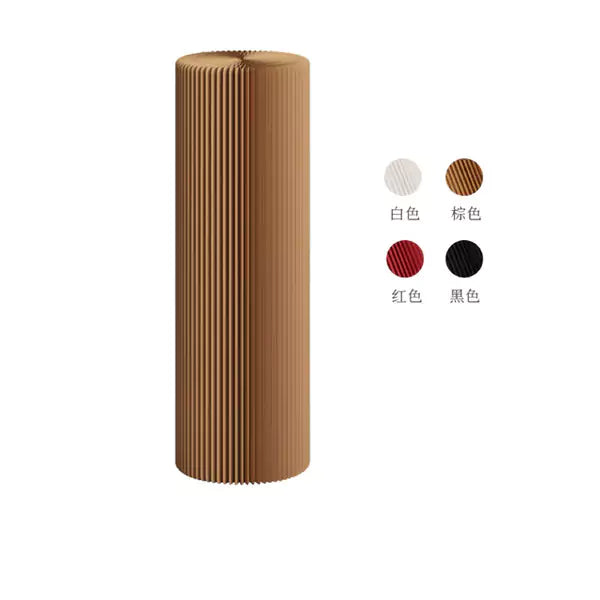 Cylinder Display Stands │ Accordion Kraft Paper Folding Furniture | ihpaper (Set of 2)