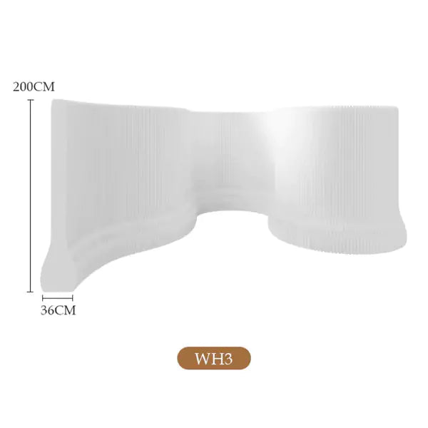 Folding Light Cloud Paper Wall | Accordion Kraft Paper Folding Furniture | ihpaper