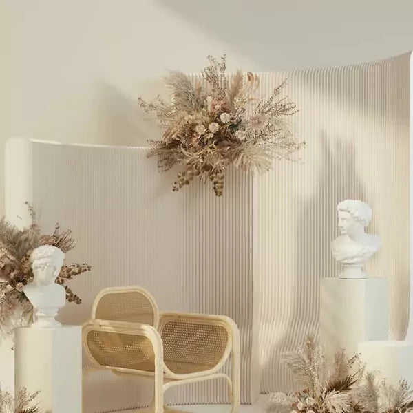 Folding Light Cloud Paper Wall | Accordion Kraft Paper Folding Furniture | ihpaper