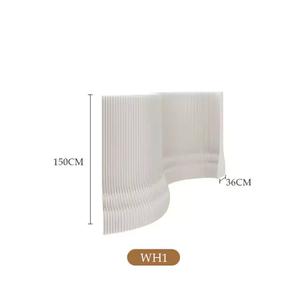 Folding Light Cloud Paper Wall | Accordion Kraft Paper Folding Furniture | ihpaper