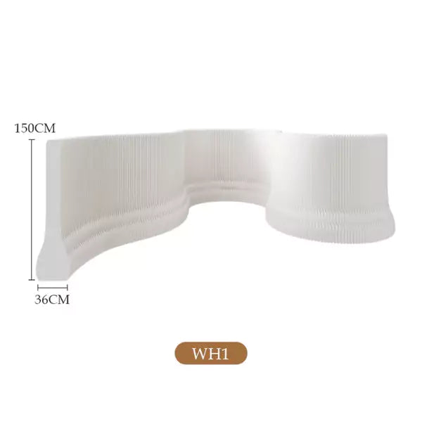 Folding Light Cloud Paper Wall | Accordion Kraft Paper Folding Furniture | ihpaper