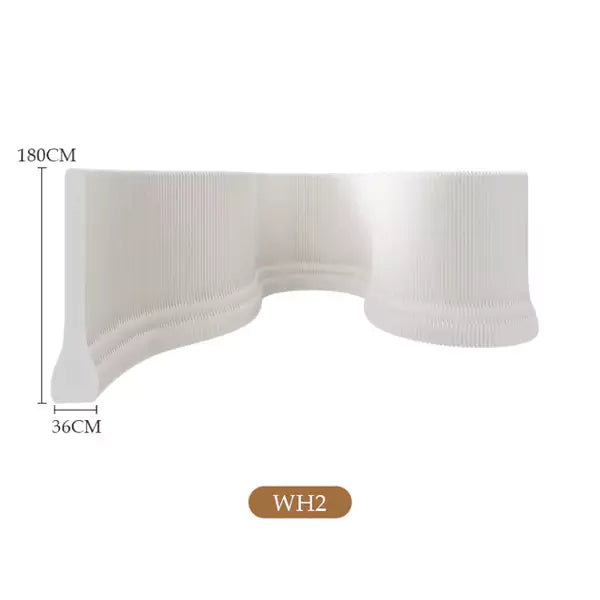 Folding Light Cloud Paper Wall | Accordion Kraft Paper Folding Furniture | ihpaper
