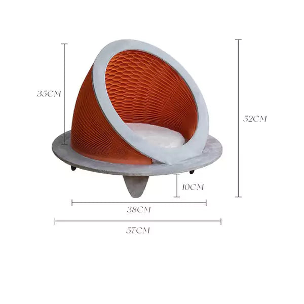 ihpaper | Time Machine Cat Scratcher/House │ Accordion Kraft Paper Foldable Furniture