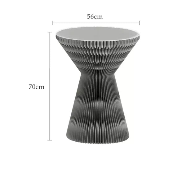 Hourglass Coffee Table │ Accordion Kraft Paper Folding Furniture | ihpaper