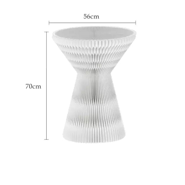 Hourglass Coffee Table │ Accordion Kraft Paper Folding Furniture | ihpaper