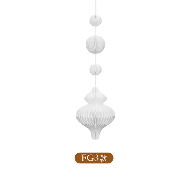 流珠吊墜 │ 風琴牛皮紙折疊家具 | ihpaper（一套兩件）