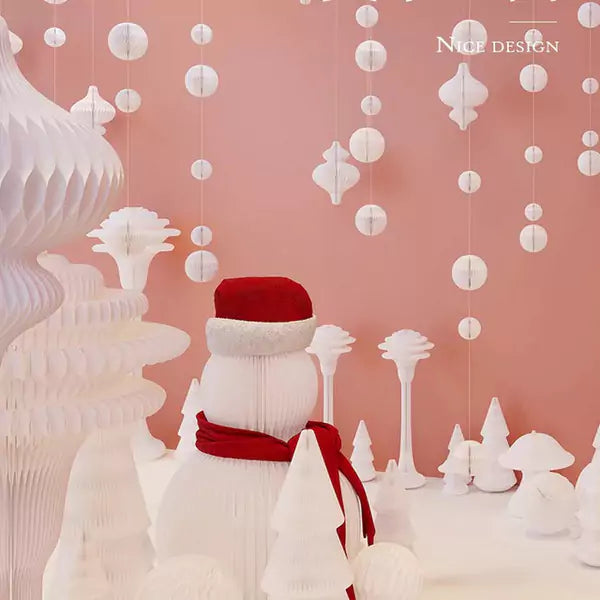 流珠吊墜 │ 風琴牛皮紙折疊家具 | ihpaper（一套兩件）