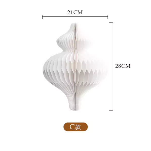 流珠吊墜 │ 風琴牛皮紙折疊家具 | ihpaper（一套兩件）