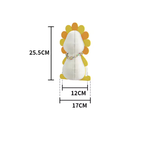 獅子擺件 │ 風琴牛皮紙折疊家具 | ihpaper