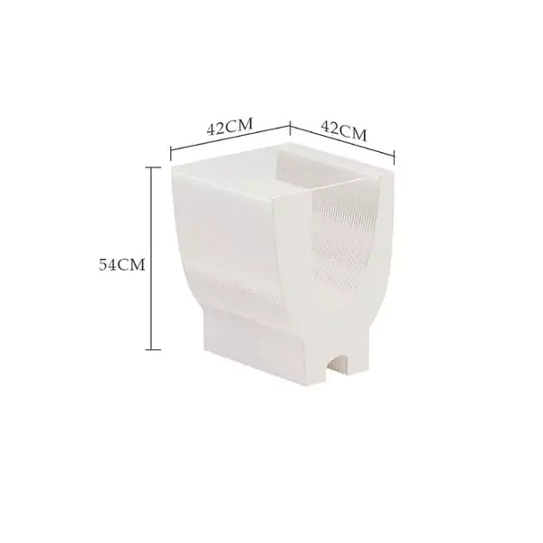 White Ceramic Side Table │ Organ Paper Folding Furniture | ihpaper (Set of Two)