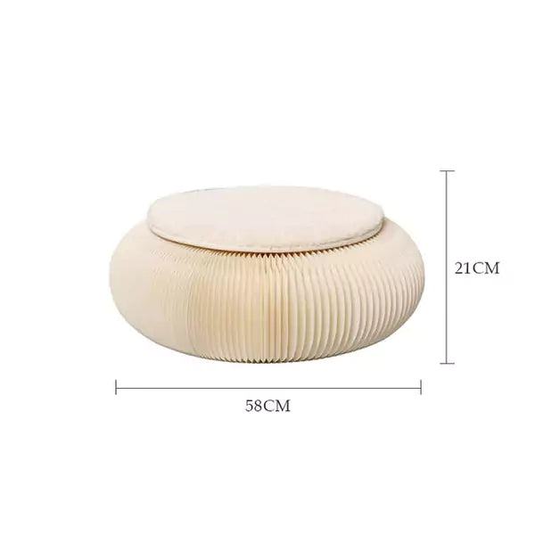 Foldable Meditation Cushion | ihpaper Accordion Kraft Paper Foldable Furniture (Set of 2)