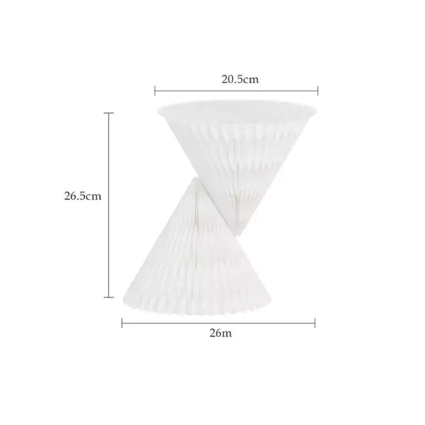 Double Cone Micro Booth | IHpaper Accordion Kraft Paper Folding Furniture (Set of Two)