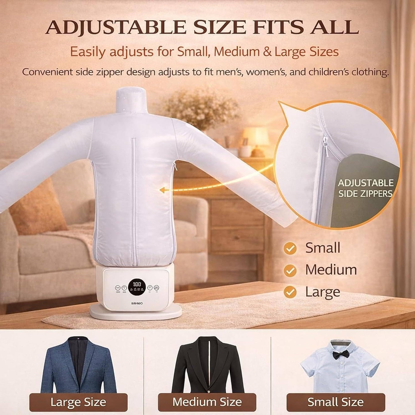 【全自動護衣神器】智能充氣式自動熨乾機 | 一鍵除皺 烘乾熨燙二合一