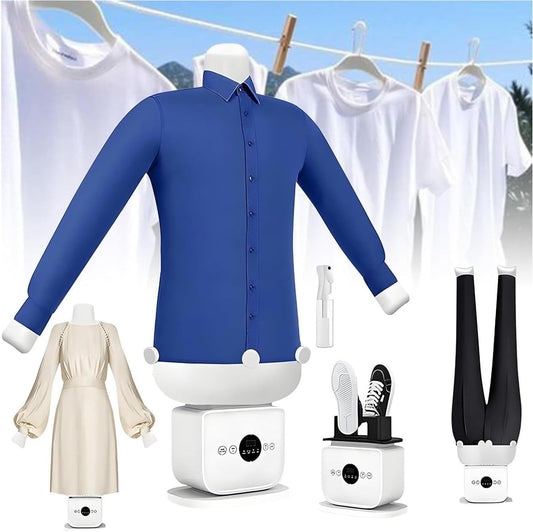 【全自動護衣神器】智能充氣式自動熨乾機 | 一鍵除皺 烘乾熨燙二合一
