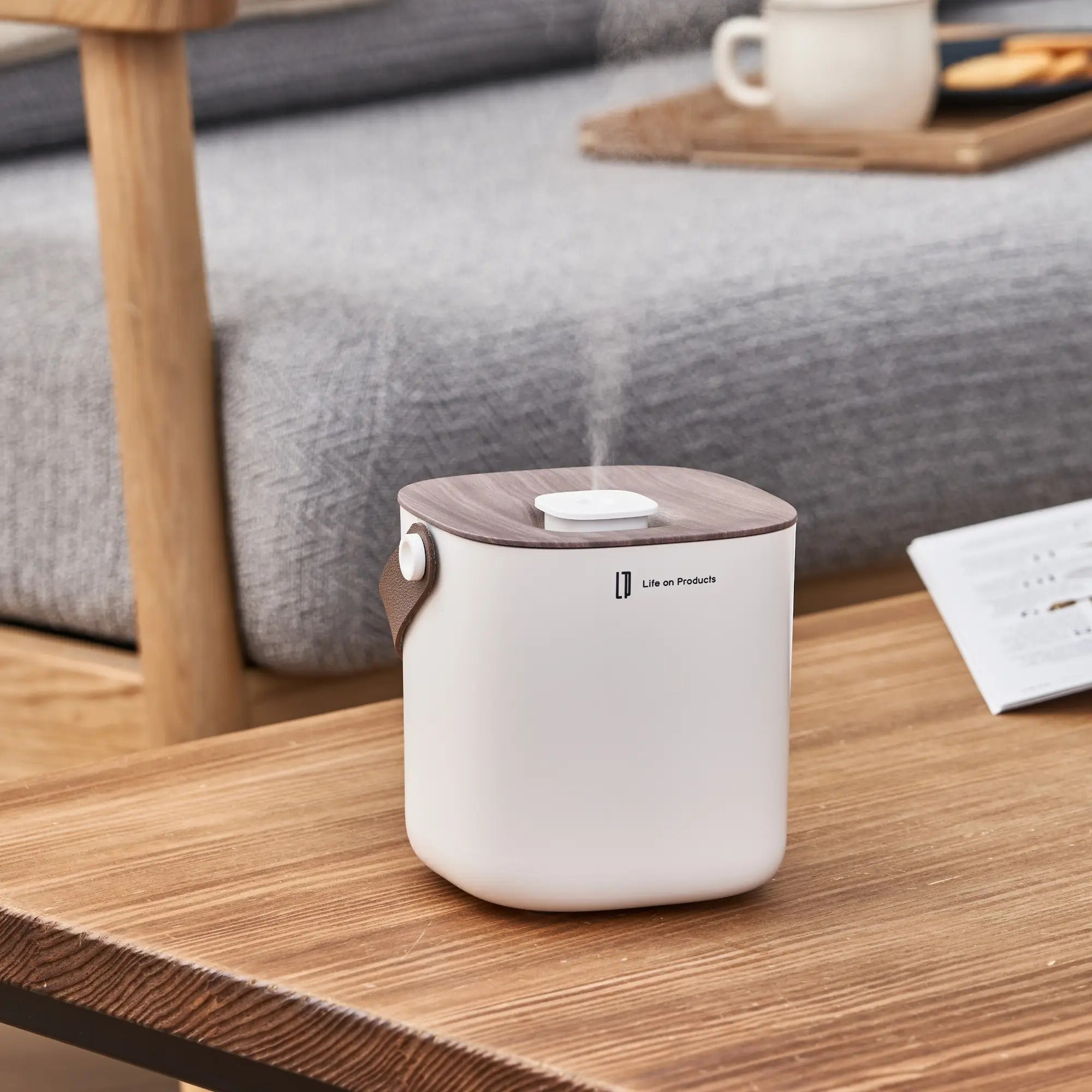 日本Life on Products 木紋盒無線加濕器 – 大容量便攜設計，空間自然加濕好品味