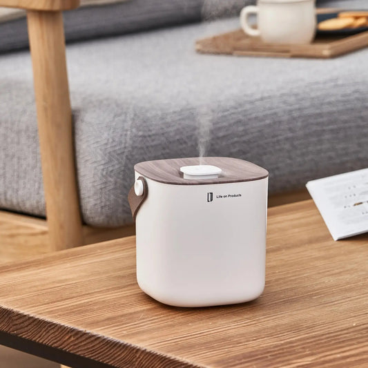 日本Life on Products 木紋盒無線加濕器 – 大容量便攜設計，空間自然加濕好品味 PriseMall