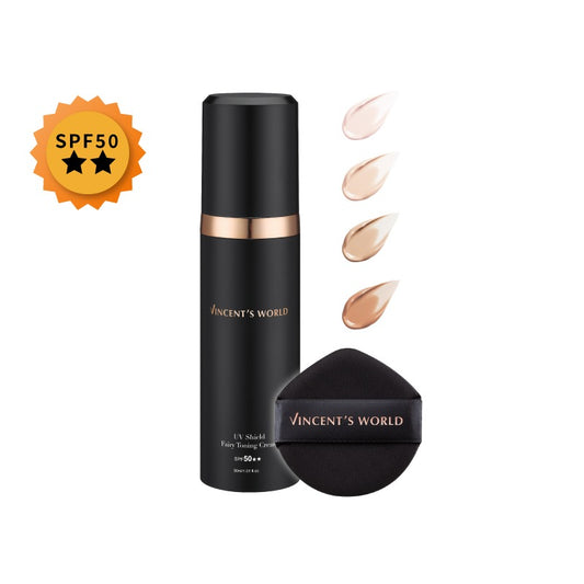 VINCENT'S WORLD Rebellious Mirror Cream | SPF50 High Sun Protection, Zero Stickiness | Dewy Radiance in 10 Seconds
