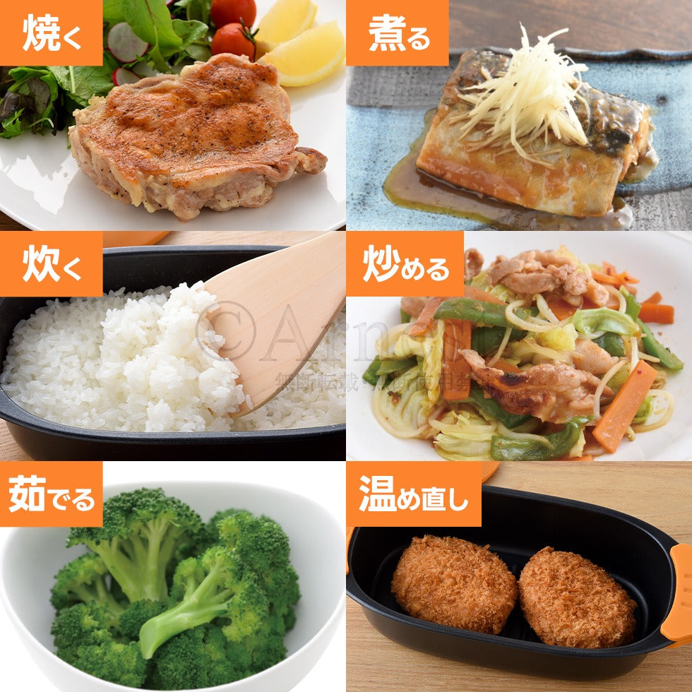 【7月中下旬到貨】日本 Arnest 微波爐煮食神器｜煎煮燉蒸六用｜無油煙輕鬆煮食 |  兩件包運費