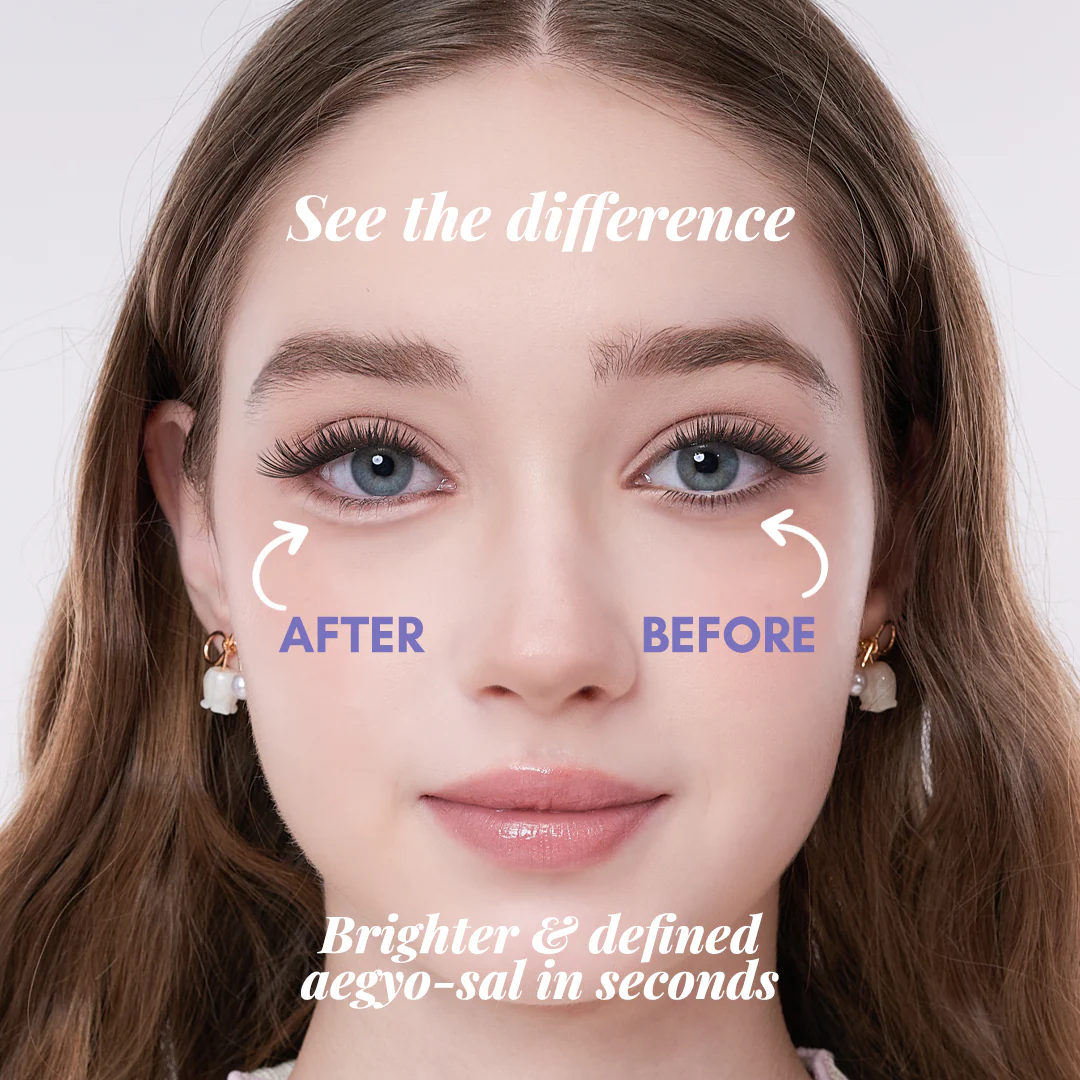 CHAR 3D立體雙效提亮臥蠶遮瑕筆 韓系提亮修容神器  (絲絨裸膚 / 櫻花粉晶)