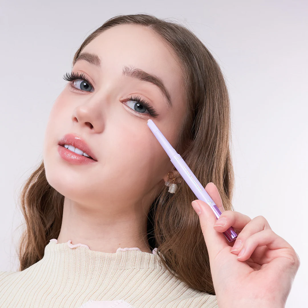 CHAR 3D立體雙效提亮臥蠶遮瑕筆 韓系提亮修容神器  (絲絨裸膚 / 櫻花粉晶)