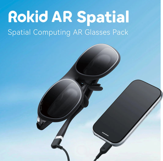 Rokid AR Max 2 隨行巨幕眼鏡﻿｜150-300吋巨幕模式可調﻿｜輕巧75g｜360吋虛擬大屏﻿｜高性能智能播放器配套 PriseMall
