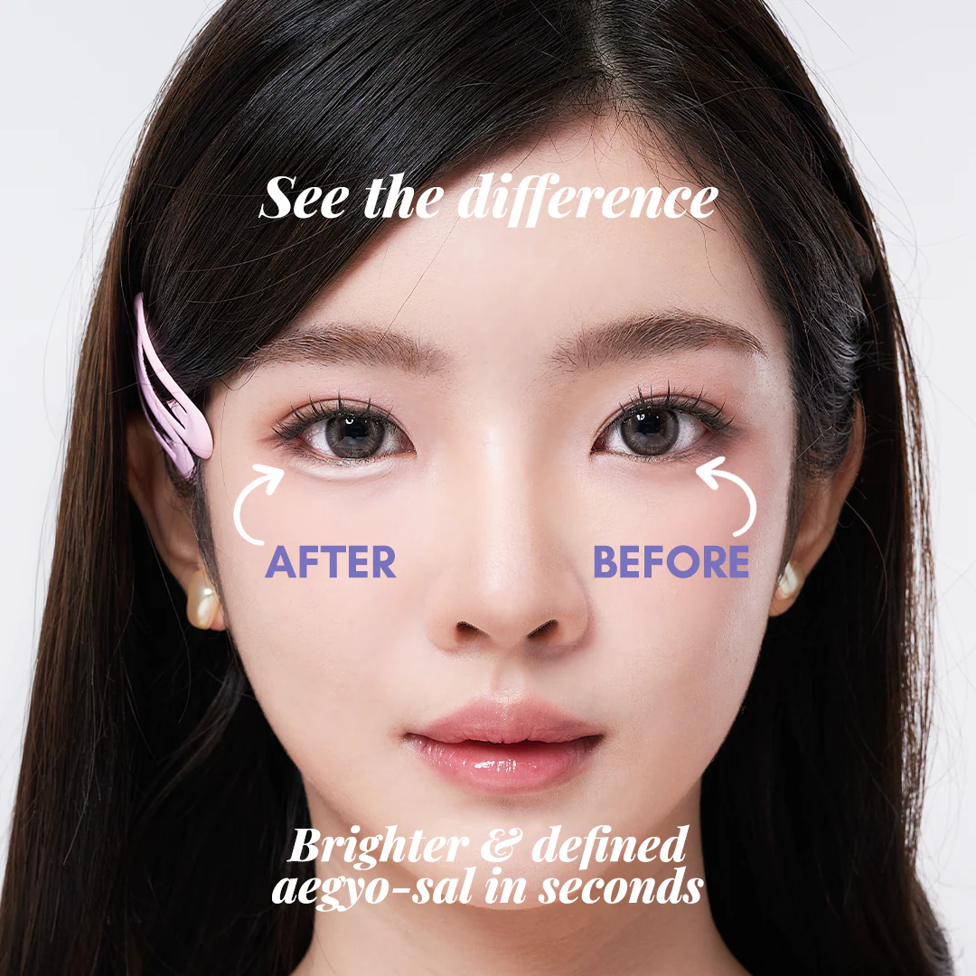 CHAR 3D立體雙效提亮臥蠶遮瑕筆 韓系提亮修容神器  (絲絨裸膚 / 櫻花粉晶)