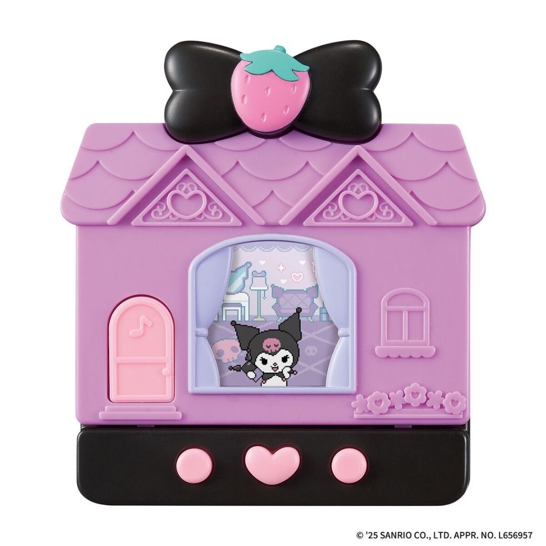 [Japan Official Licensed] Bandai x Sanrio Pocket Room Virtual Pet Machine | Tamagotchi Hello Kitty Pompompurin Kuromi 12-Character Raising Game | Childhood Memories Y2K Healing Toy
