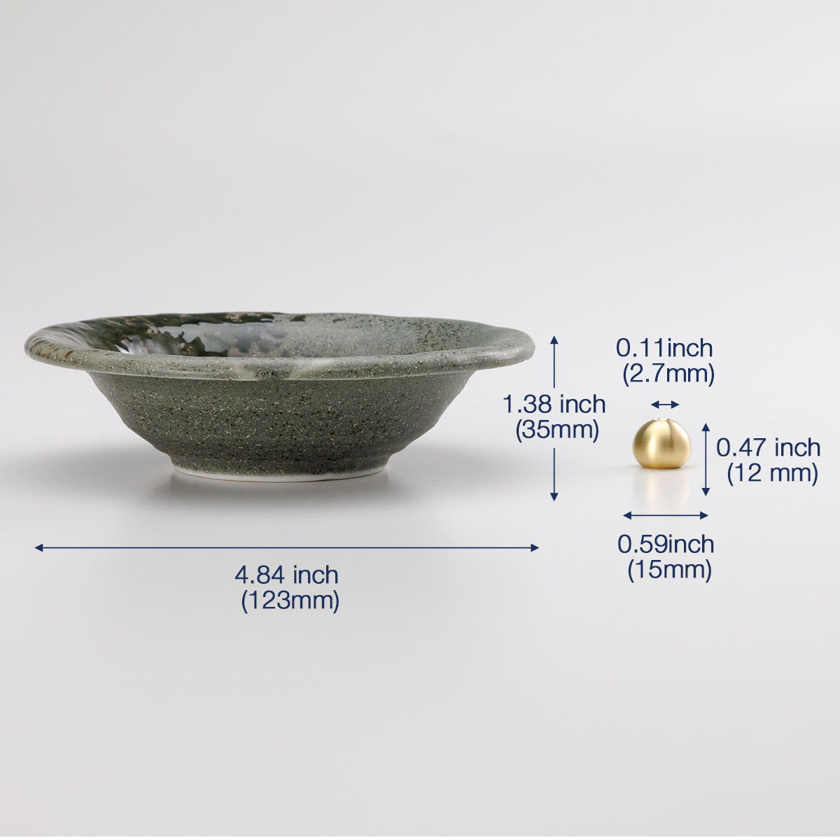 日本Asayu 兵庫縣 【墨苔釉】陶瓷線香座 | 職人手工 | 禪意美學