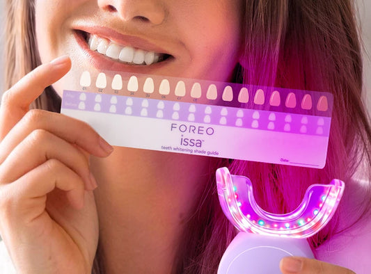 FOREO issa™ 牙齒美白套裝｜雙LED＋聲波儀＋18% PAP凝膠｜6天提亮10色階