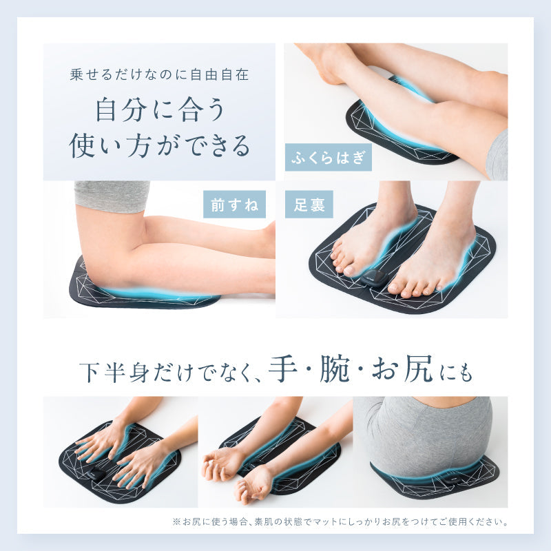 NIPLUX LEG FIT EMS Foot Massage Mat | 19 Intensity Levels × 5 Modes × Wireless Remote | Effortless Calf and Foot Training at Home