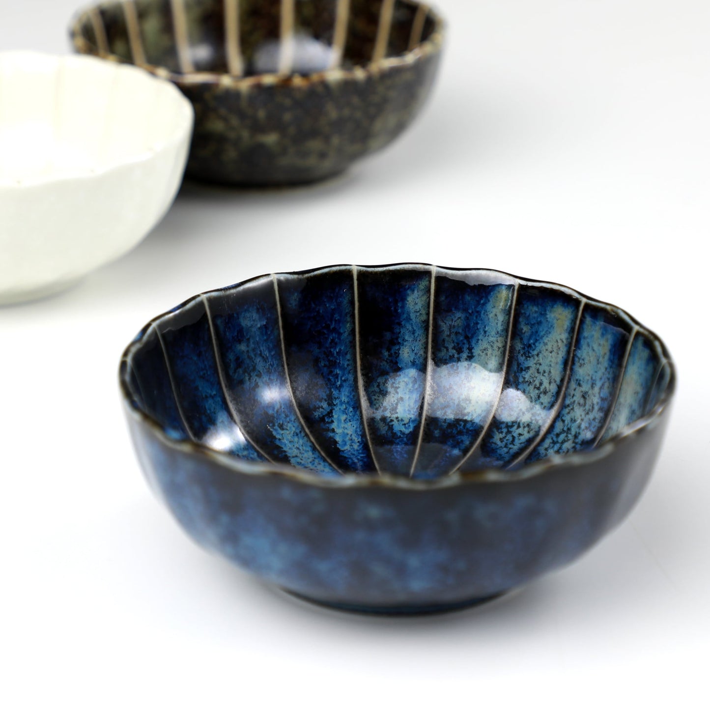 日本Asayu 兵庫縣 【深藍色蓮花】陶瓷線香座 | 職人手工 | 禪意美學