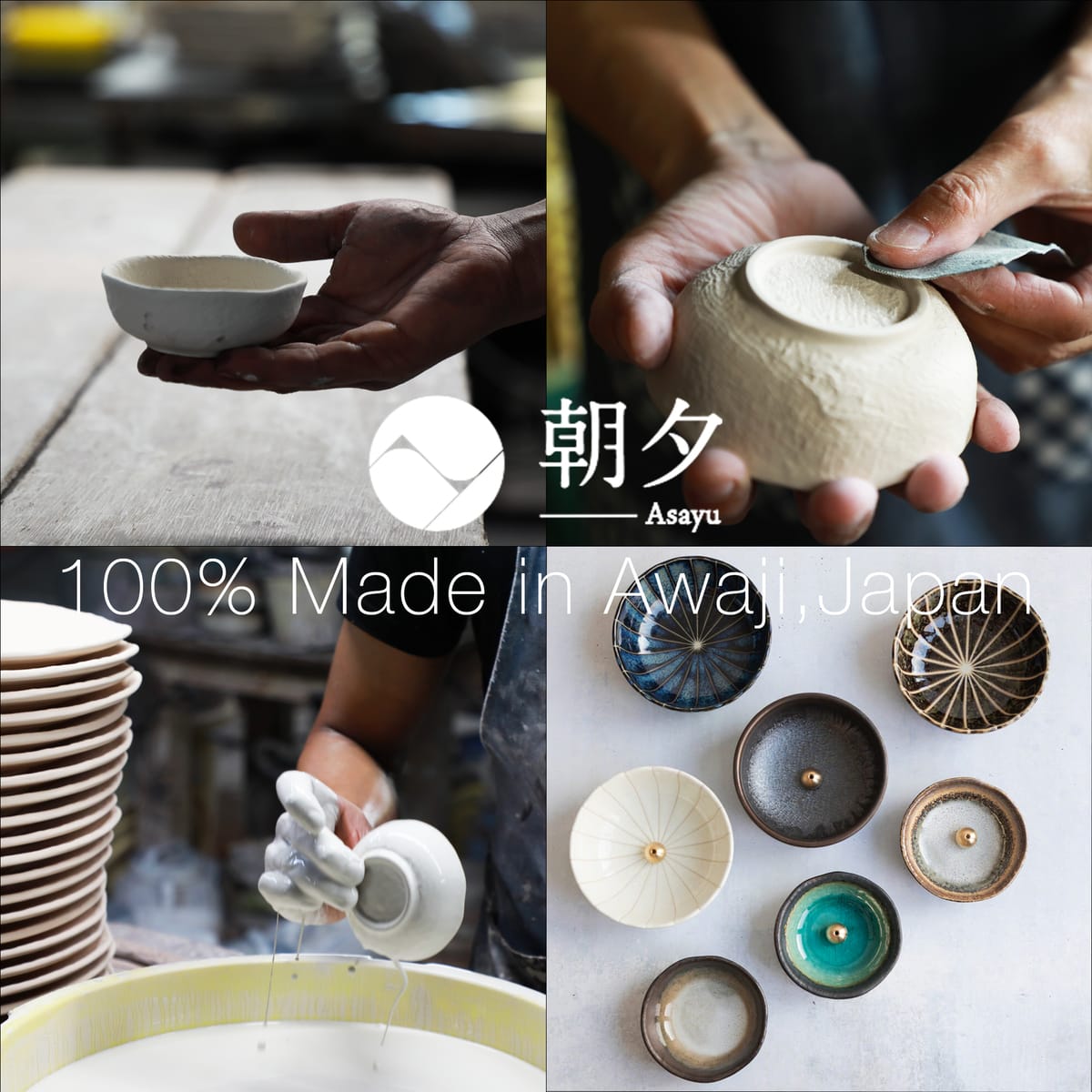 日本Asayu 兵庫縣 超人氣 [ 2合1櫻花組合 + 粉色蓮花香座 ]低煙線香禮盒套裝 | 職人手工 | 禪意美學
