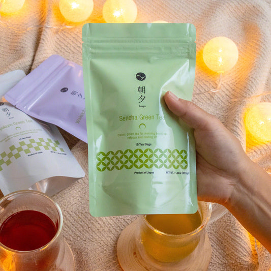 Asayu Japanese Tea Bag Series｜Carefully Selected from Shizuoka, the Foothills of Mount Fuji, and Yame｜Six Flavors to Choose From